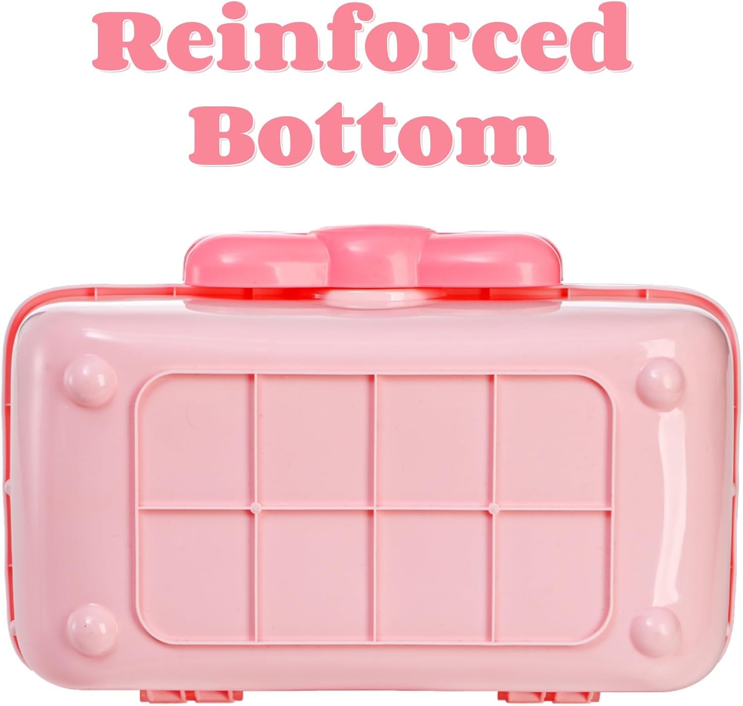 【Bowknot Storage Box】3-Layer Foldable Makeup Organizer — Cute Portable Jewelry Case, Gift for Girls & Kids