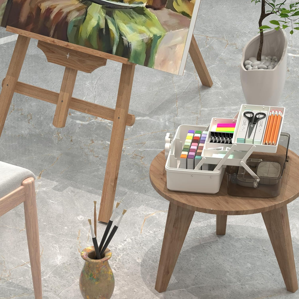 【Flower Storage Box】3-Layer Foldable Large Capacity Organizer — Multi-Functional Makeup & Jewelry Case for Home or Travel