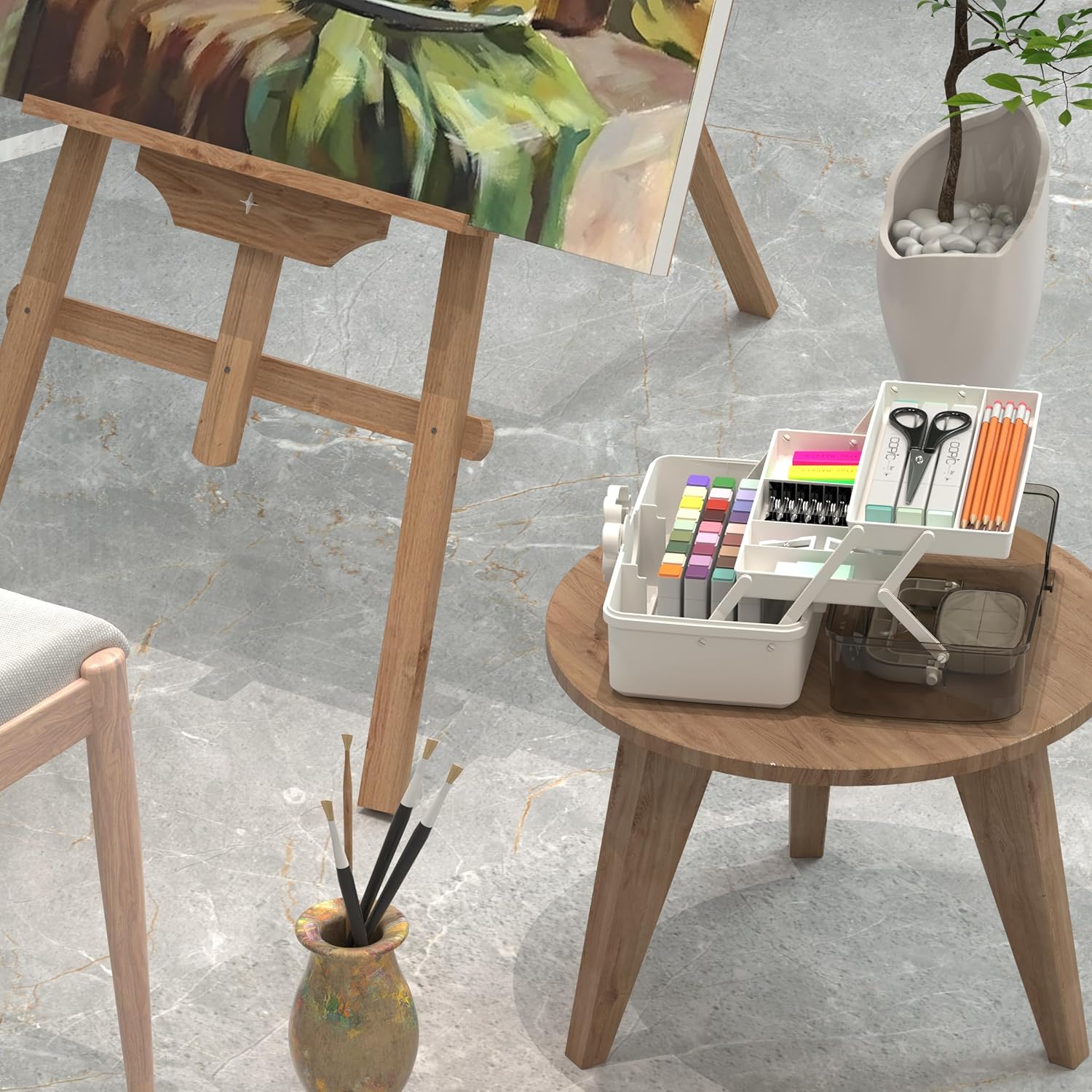 【Flower Storage Box】3-Layer Foldable Large Capacity Organizer — Multi-Functional Makeup & Jewelry Case for Home or Travel